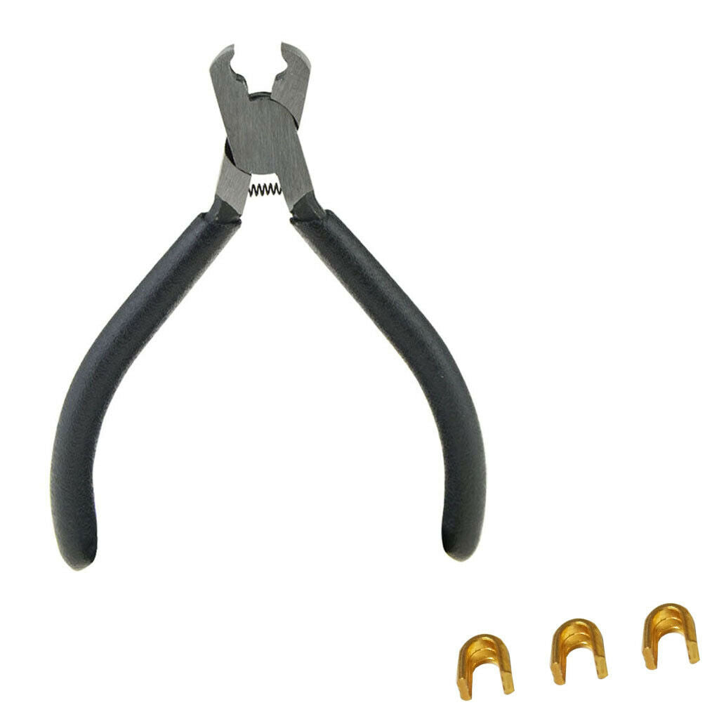 1 Set Portable Archery Nocking Buckle Pliers with 3 Copper Nocks Bow Tools