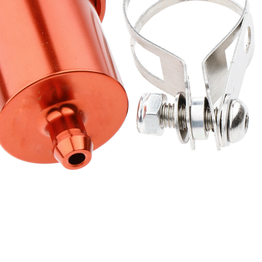 Motorbike Brake Master Cylinder Fluid Reservoir Clutch Tank Oil Cup Orange