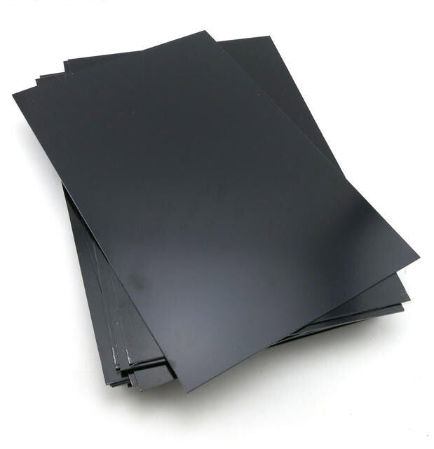 ABS Styrene Plastic Flat Sheet Plate 1mm x 200mm x 300mm, Black