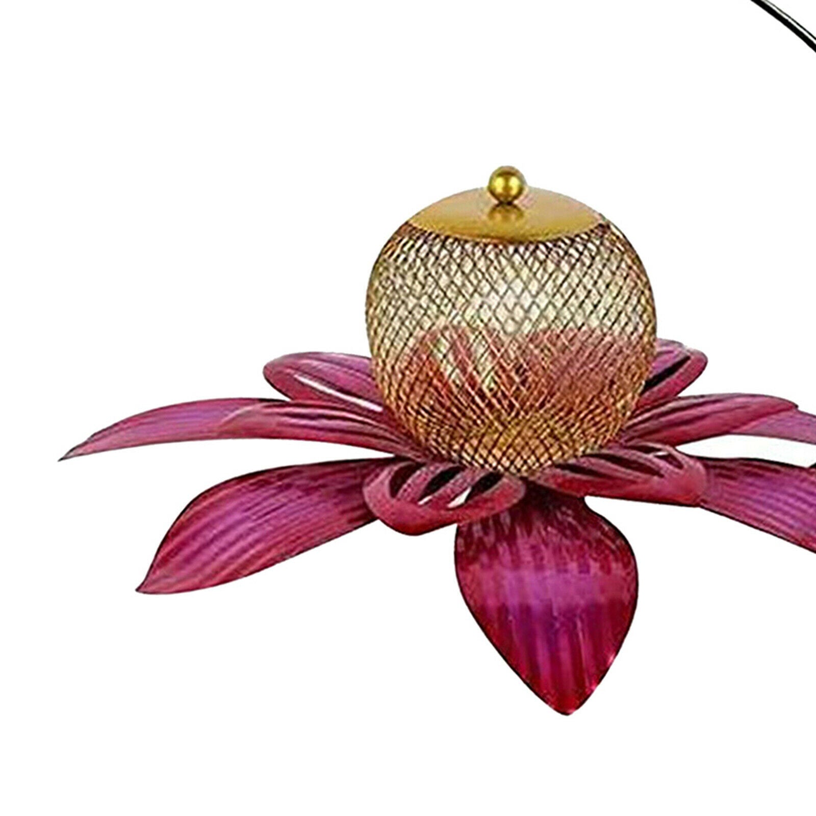 Metal Flower Bird Feeder Hummingbird Feeder for Outdoor Patio Garden