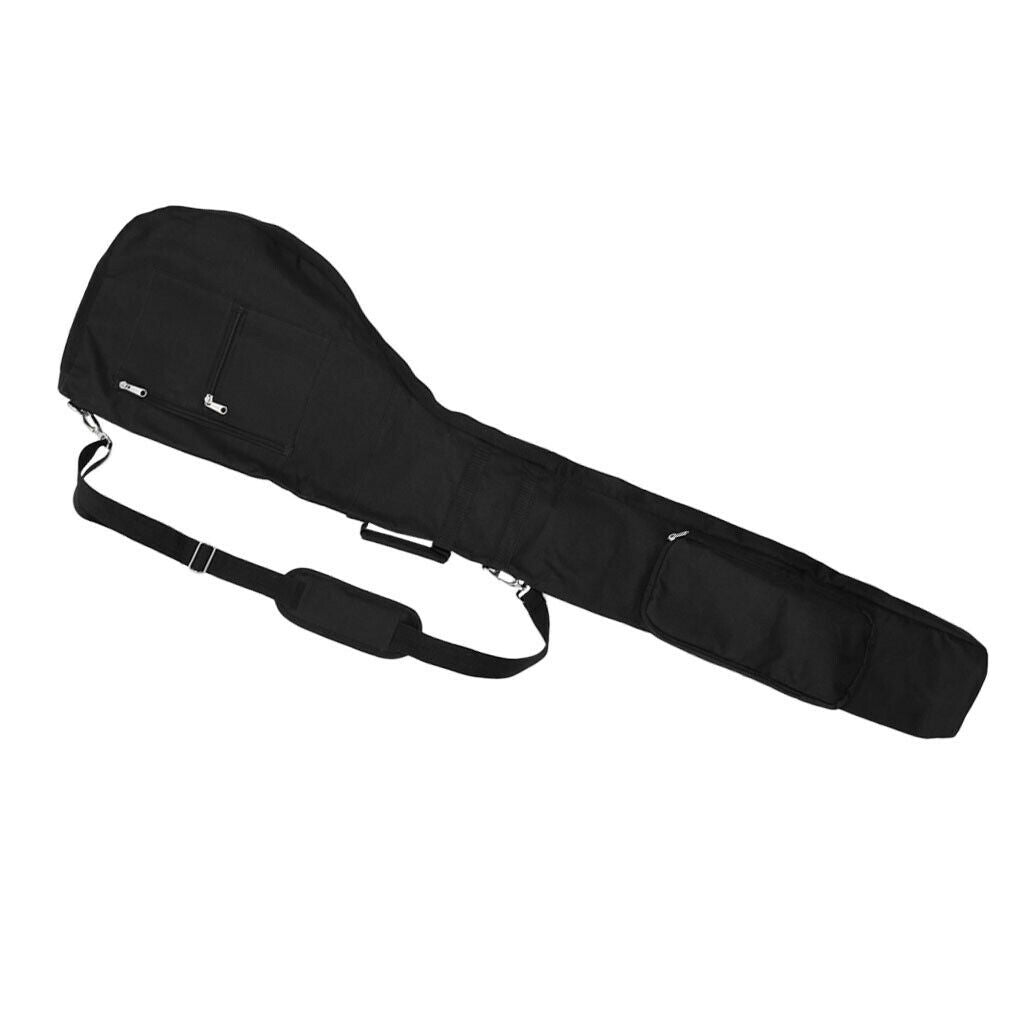 Waterppof Black Golf Travel Bag Club Durable Zippered Carry Case Carrier with