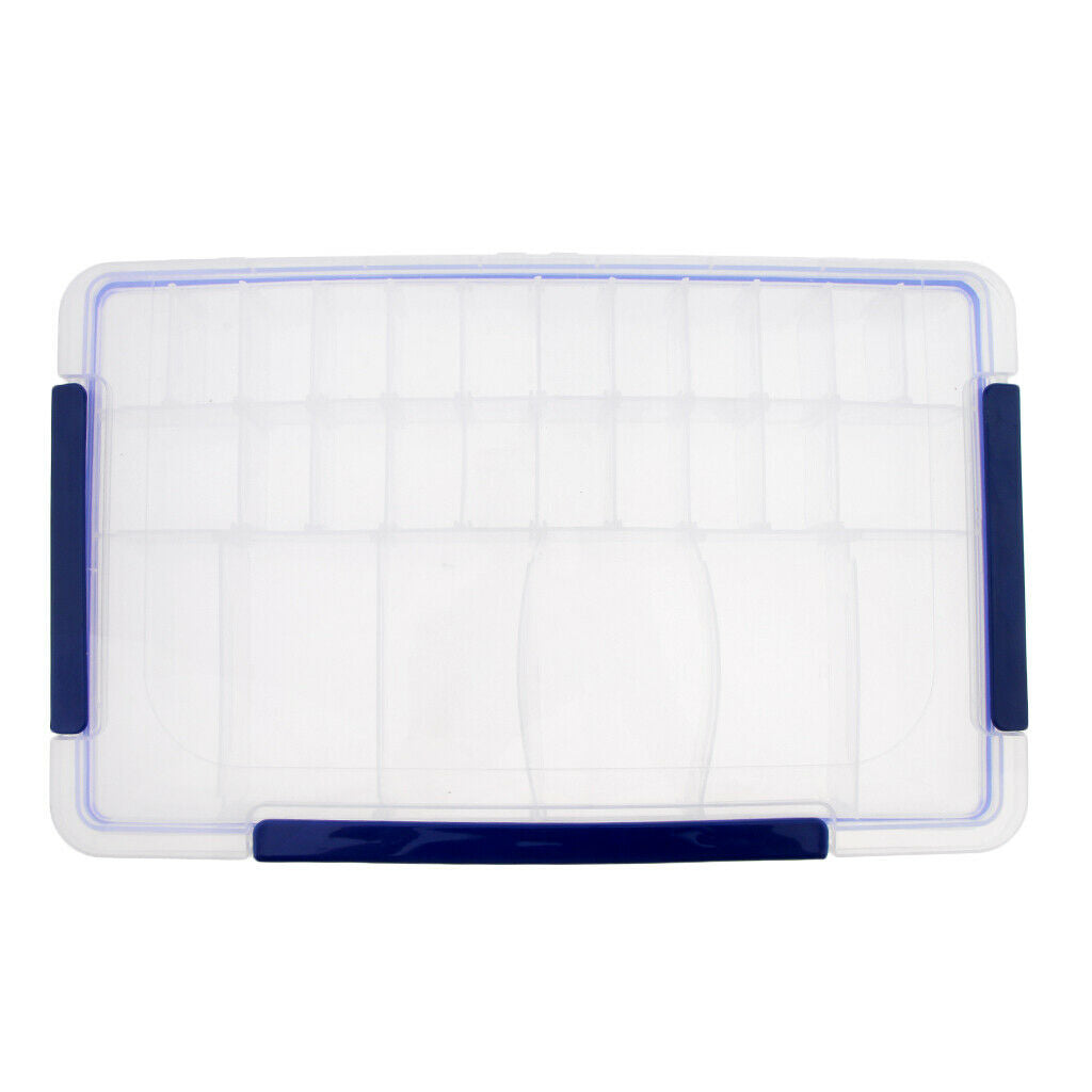 28 Compartments Clear Plastic Jewelry Storage Box Bead Organizer Container