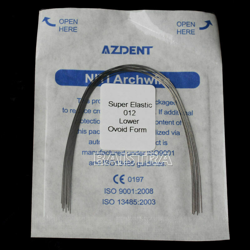 200 Packs Dental Arch Wires Orthodontic Super Elastic Niti Round 012" Lower USA