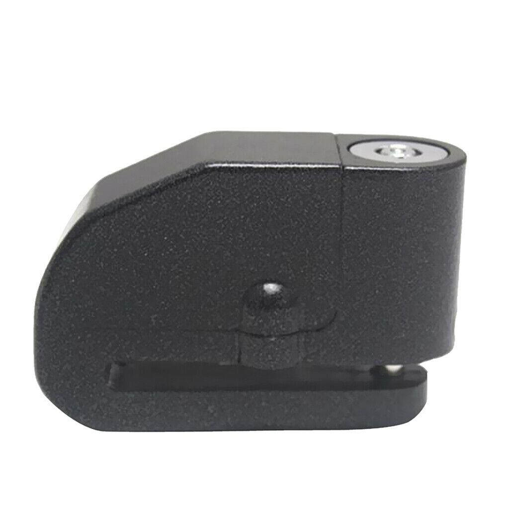 Anti Theft Disc Lock Alarm Keys Security for Motorcycle Eectric Bike Black