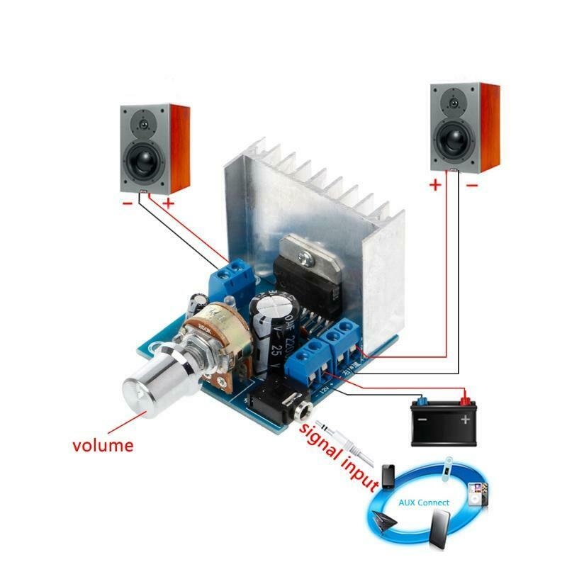AC/DC 12V TDA7297 2x15W Digital Audio Amplifier DIY Kit Dual-Channel Module