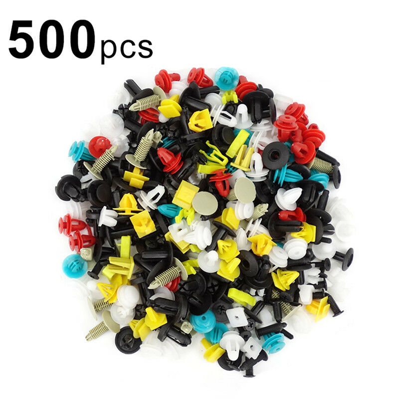 500pcs/set Universal Mixed Car Various Plastic Rivet Fastener Door Push Pin S SJ