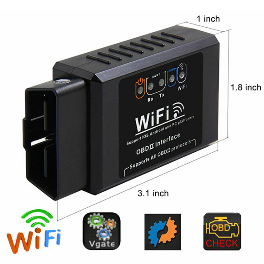 ELM327 WIFI OBDII Auto Car Diagnostic Scanner Scan Tool for iOS AndroidD$YUZ Ad