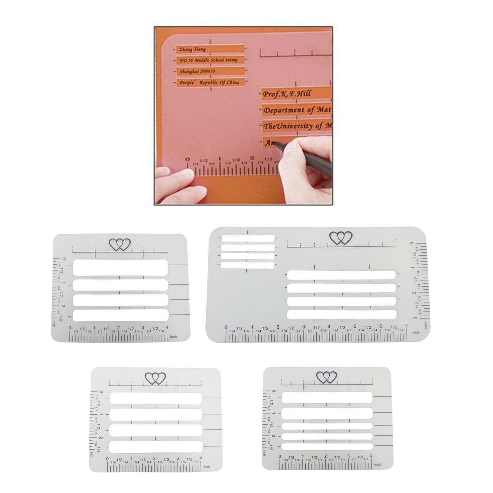 Durable Envelope Addressing Stencil Handwriting Tool Template Scrapbooking