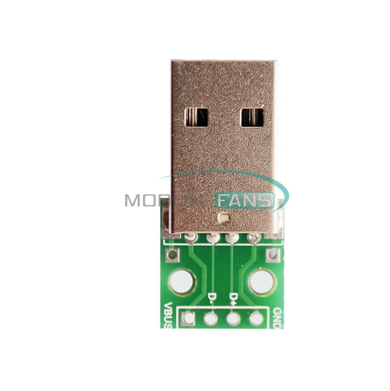 10PCS USB To DIP Adapter Converter 4 Pin For 2.54mm PCB Board Power Supply DIY