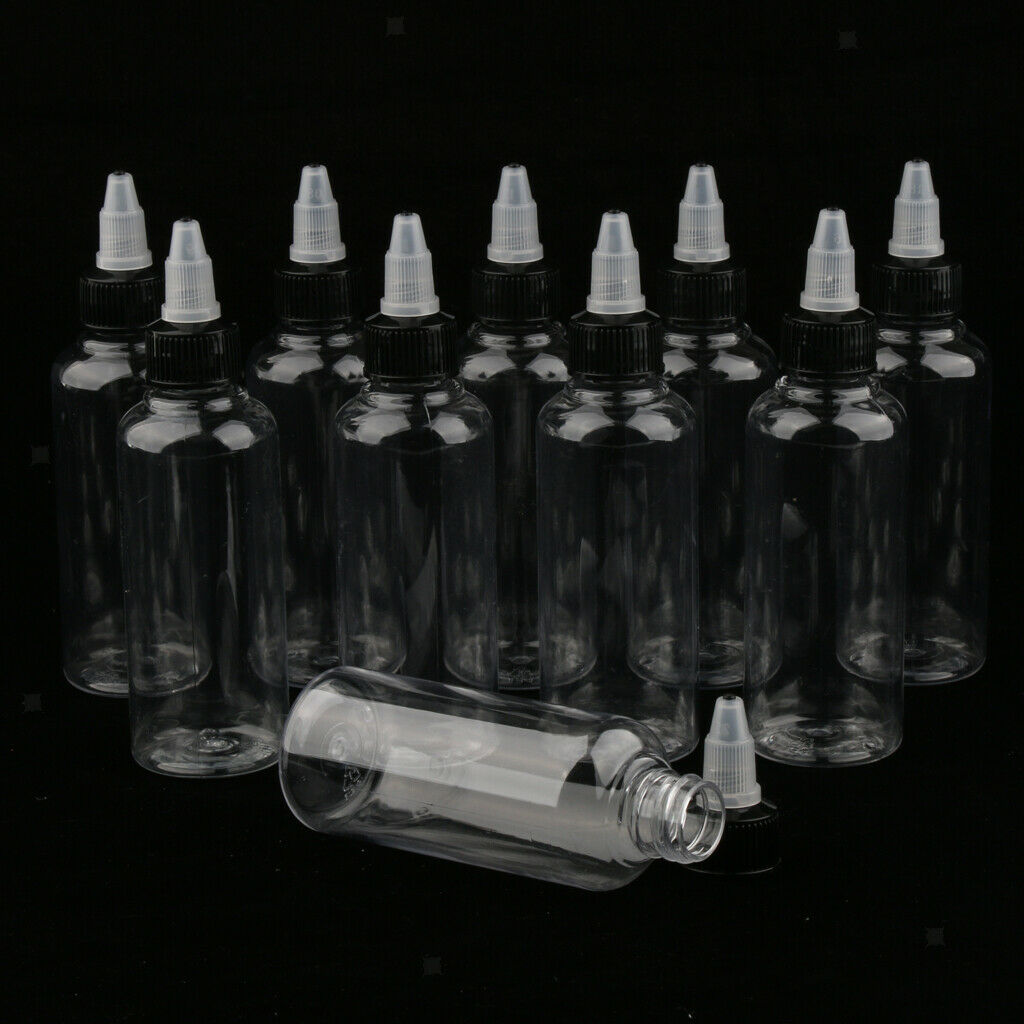 40Pcs 100ml Makeup Cosmetics Arts Dispensing Bottles Tubes for Oil Ink