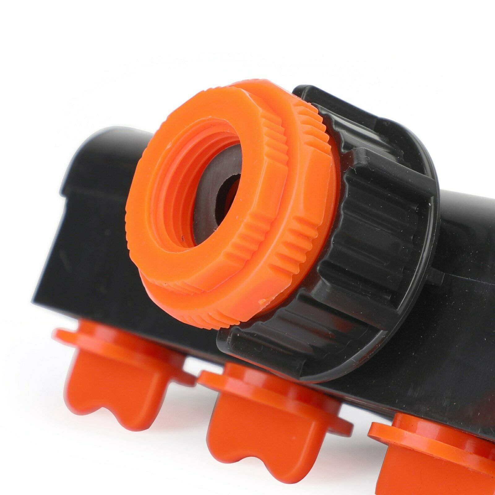 4 Way Heavy Duty Plastic Garden Hose Connector Tap Splitter 1/2" 3/4" 1" CA