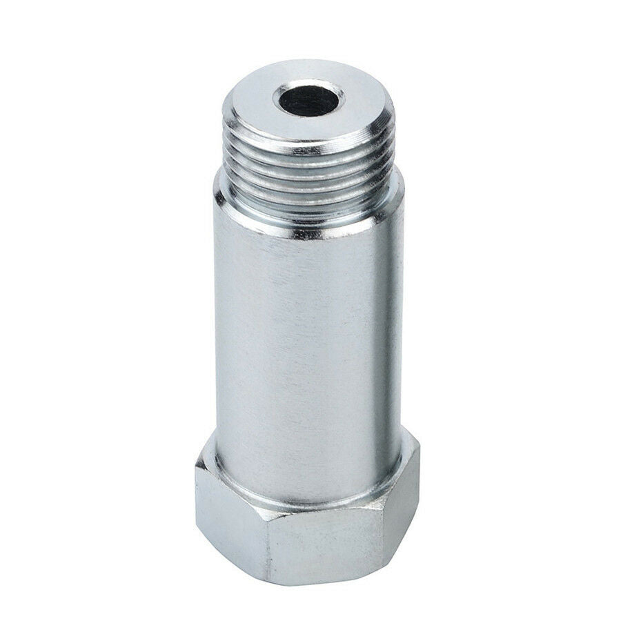 2x Zinc Plated Steel Straight O2 Oxygen Sensor Extension Spacer CEL Fix- M18x1.5