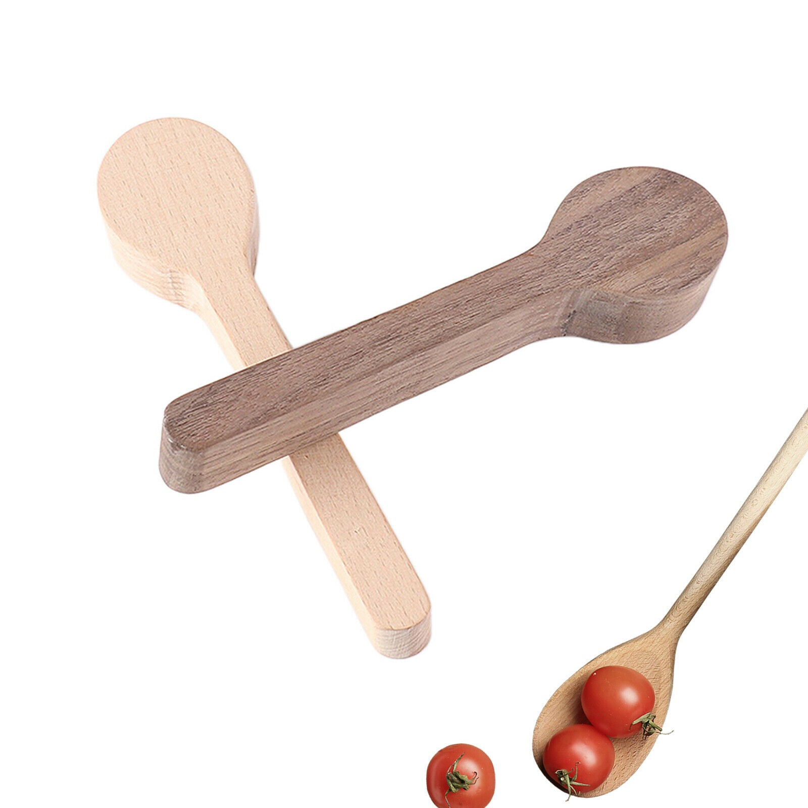 2 Pieces DIY Wood Spoon Mold Funny Sculpture Creative Material for Kids