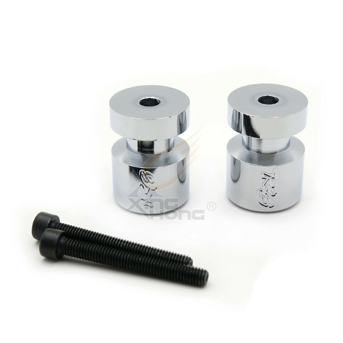 Chromed Swingarm Spools For 98-13 Yamaha R1 YZF-R1 YZF R6/05-07 YZF600R