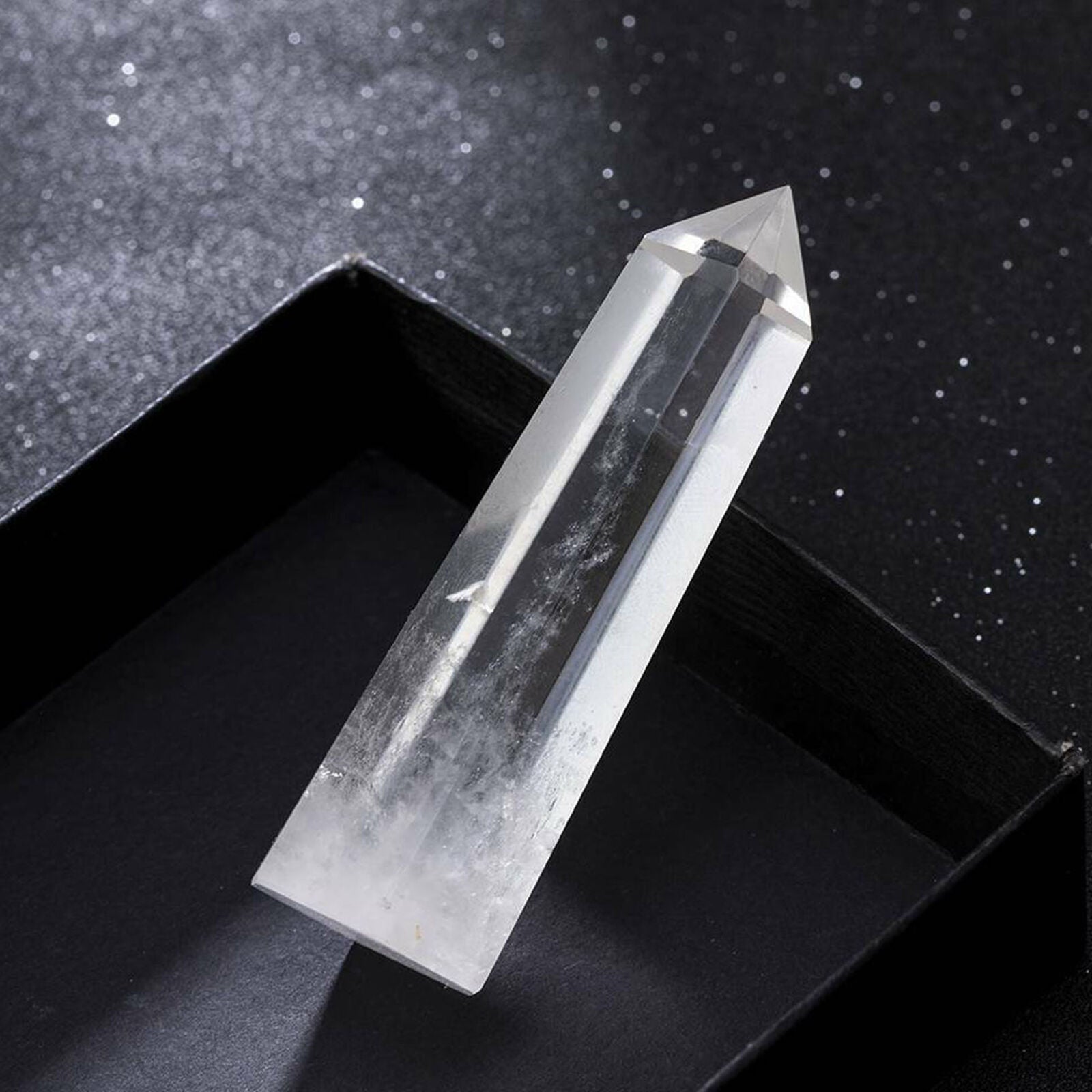 60-70MM Natural Quartz Crystal Point Healing Obelisk Hexagonal Wand Reiki Stone