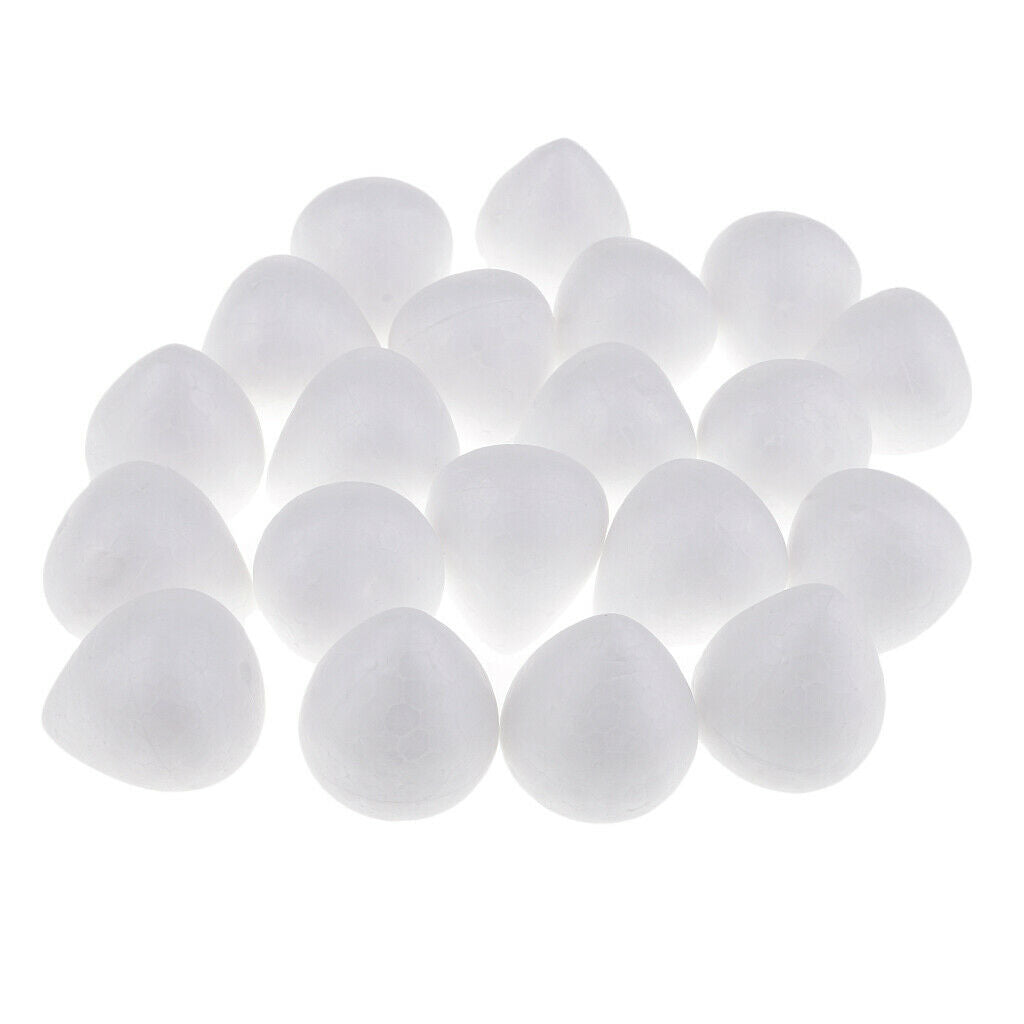 4X 40Sets White Styrofoam Foam Ball for Wedding DIY Kids Painting Supplies