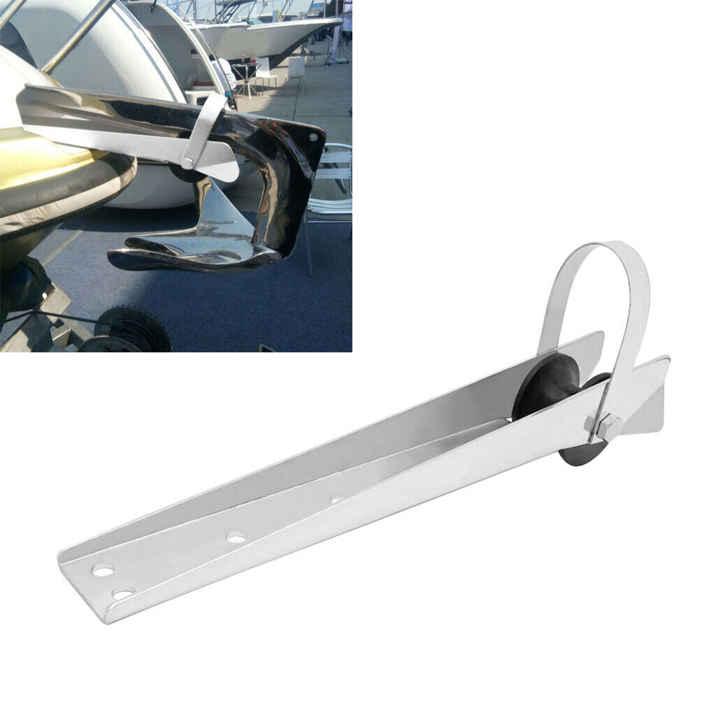 316SS Stainless Steel Boat Bow Anchor Roller 390mm For Fixed Marine Boat Yacht