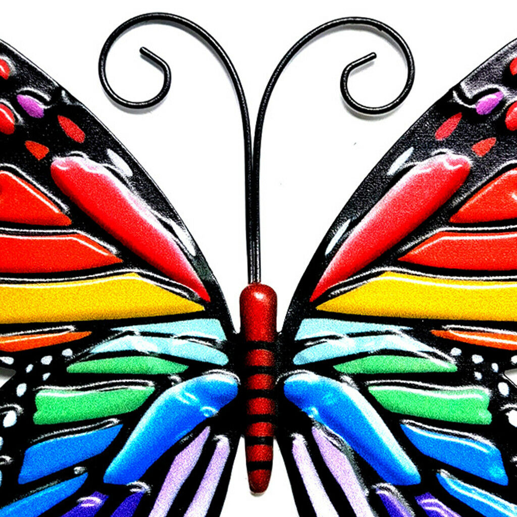 4Pack Butterfly Wall Decor Colorful Home Yard Patio Fence Hanging Accents