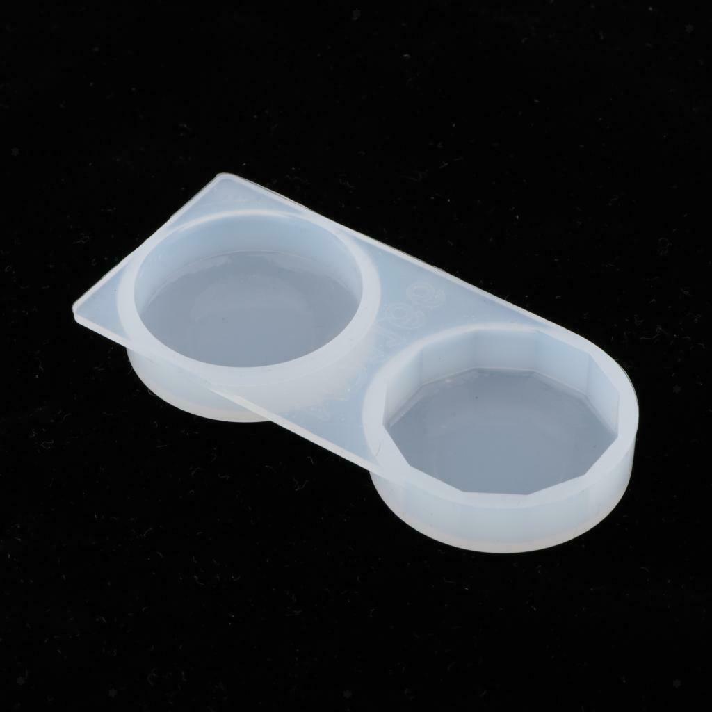 Round faceted silicone mold for pouring epoxy clay plaster of paris craft mold