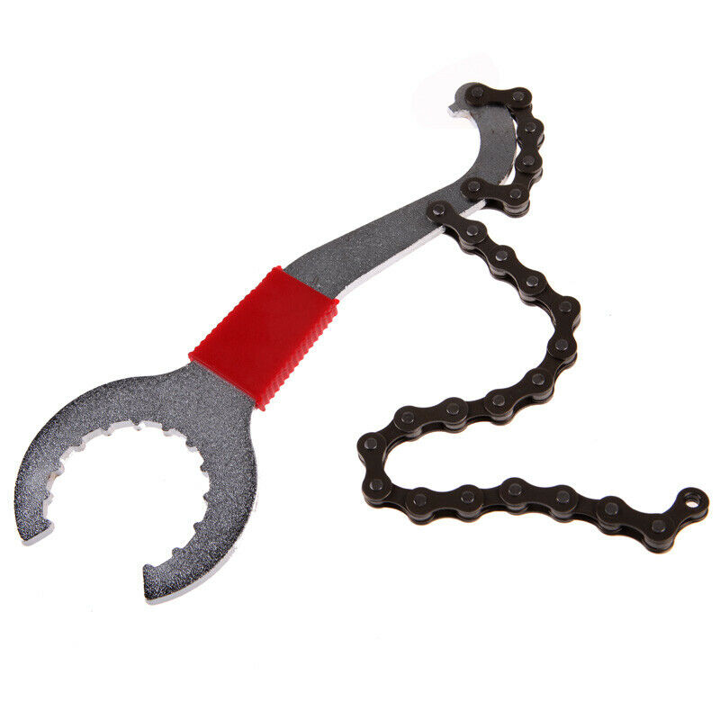 Bike Chain Whip Bottom Bracket Freewheel Wrench Repair Convenient Remover T A#S