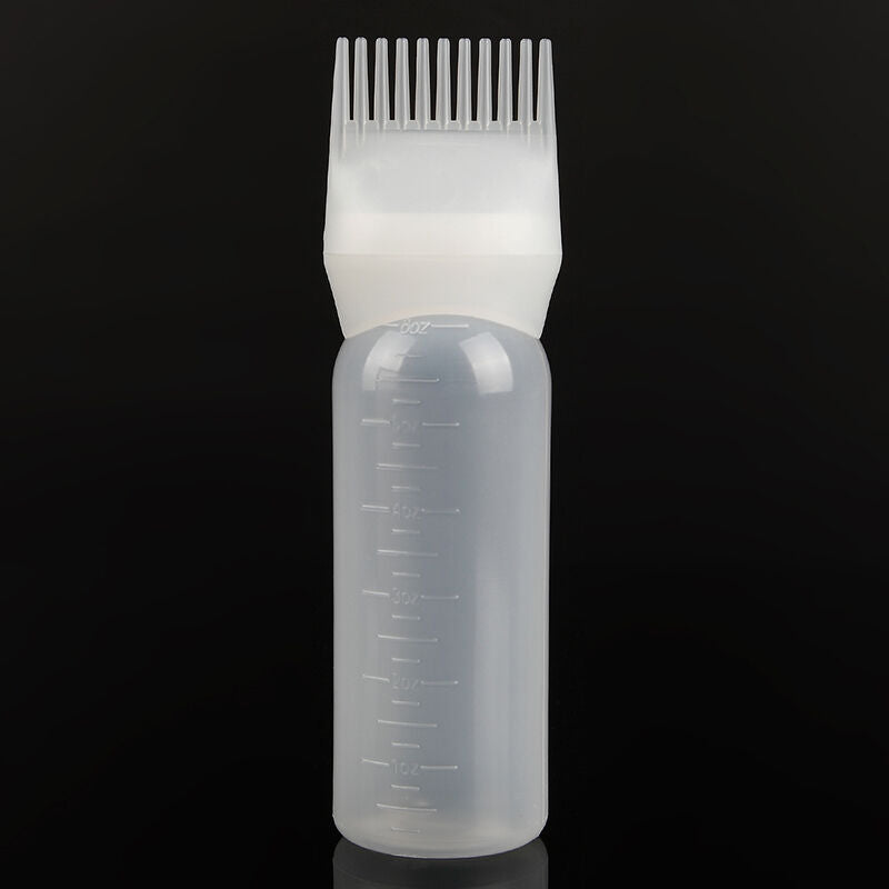 6oz Hair Dye Bottle Applicator Comb Dispensing Salon Hair Coloring Dyeing .l8