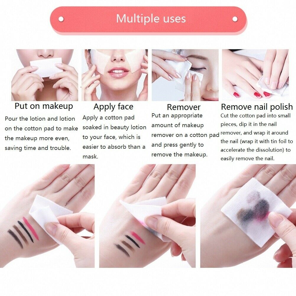 1000Pcs/box Non-woven fabric Makeup Remover Cotton Lightweight Cleaning Cottons