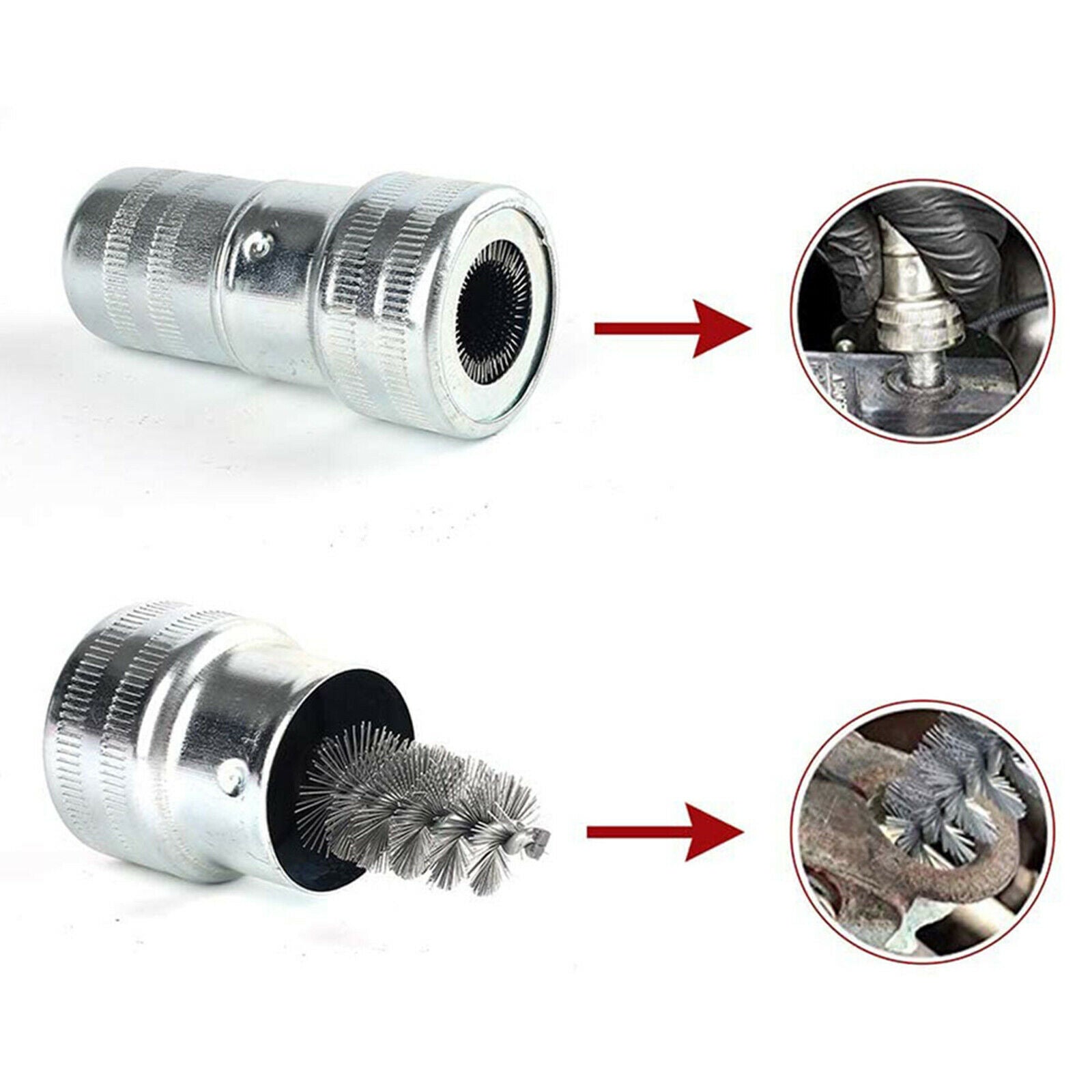 12pcs Battery Terminal Anti-Corrosion Washers 2x Cleaning Brush for Car