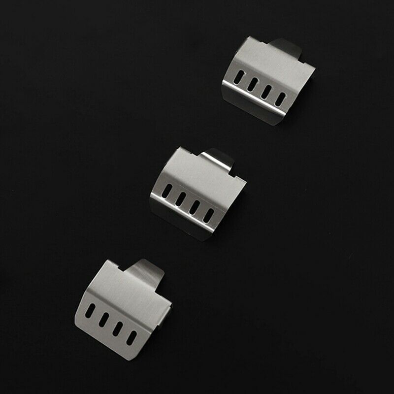 3PCS Metal Front and Rear Guard Chassis Axle Armor for 1/10 RC Tracked TraxxasQ7