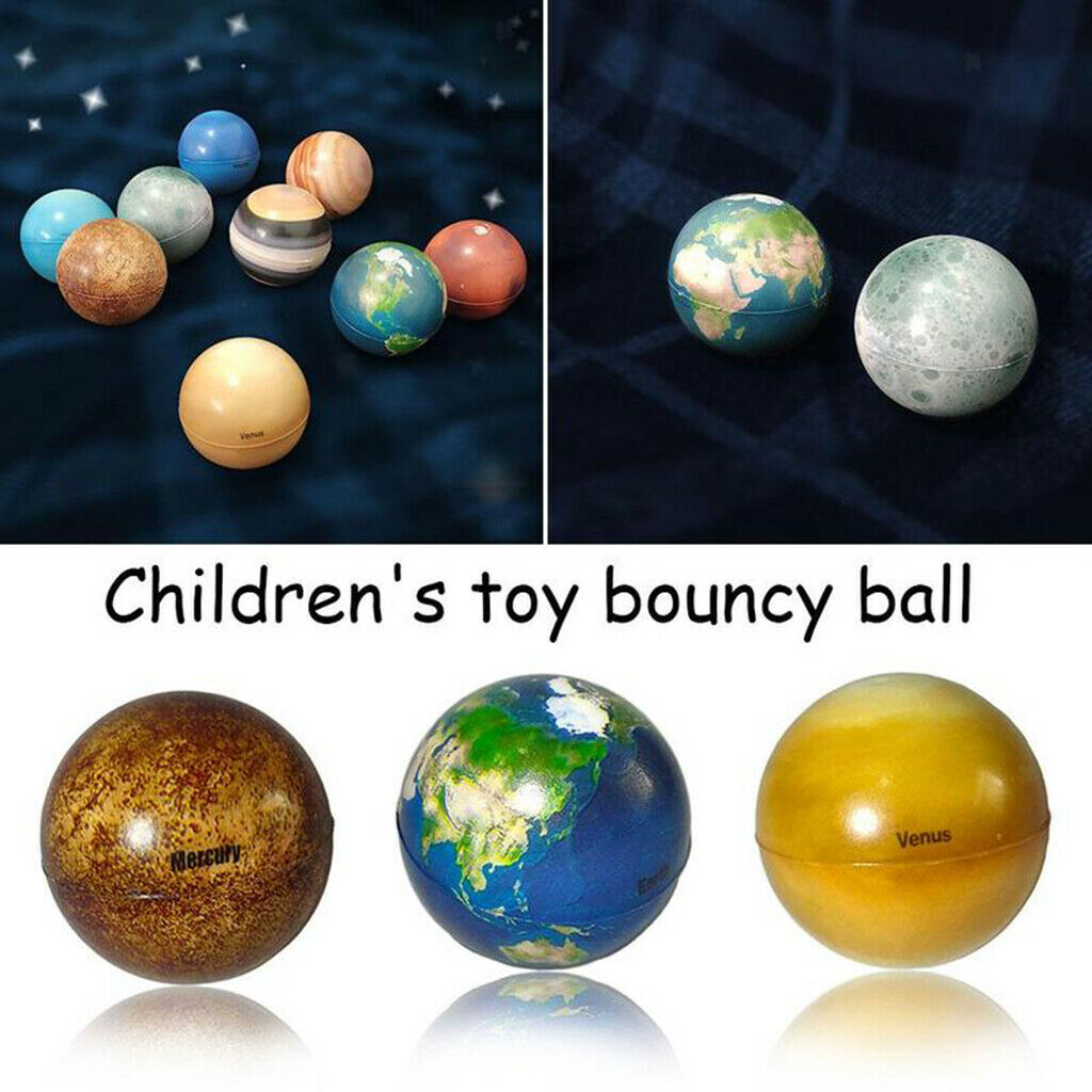 Portable PU Soft Planet Bouncy Ball Relieve Tension 2.48 Inches for Kids