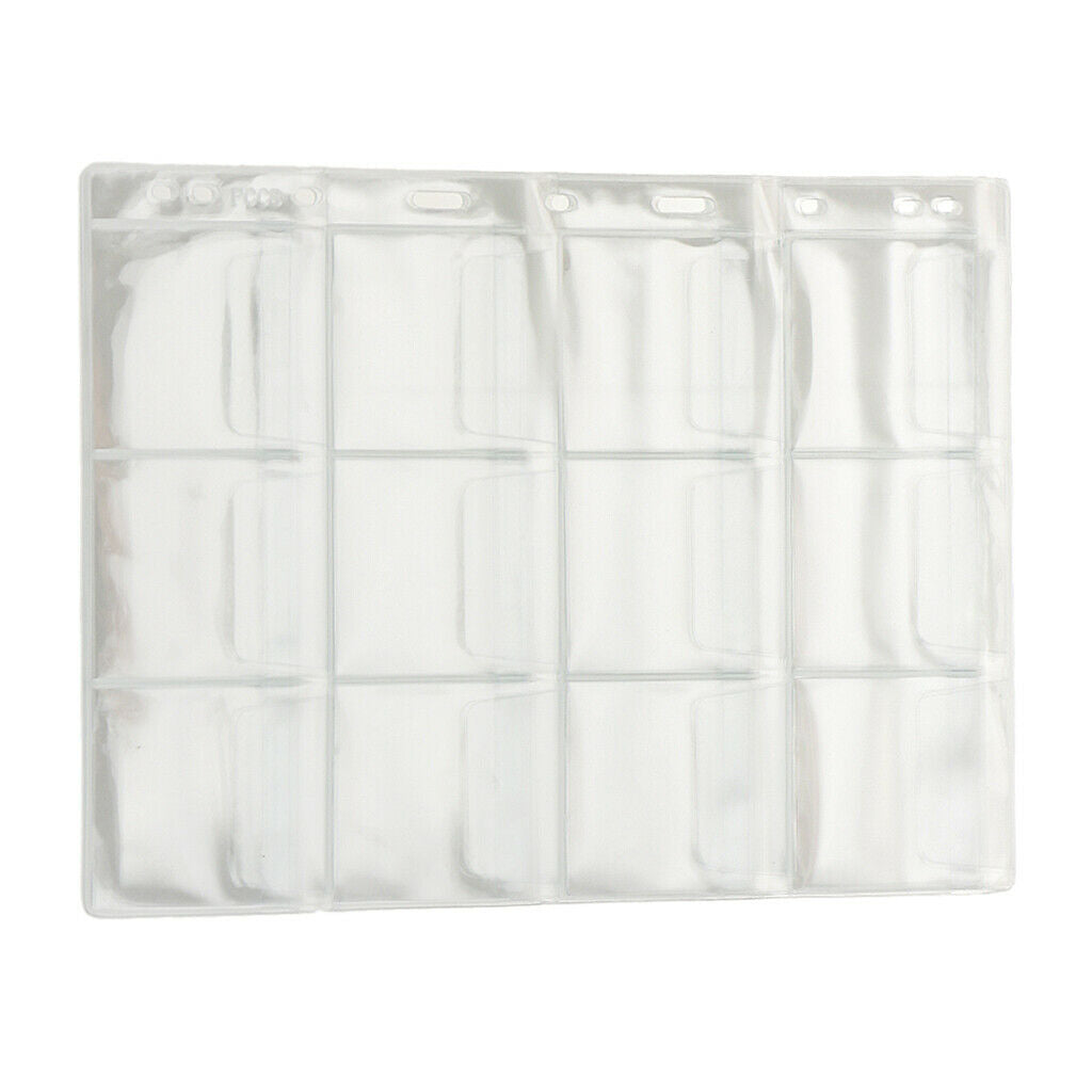 10 Pieces Stamp Pocket Pages Plastic Coin Holders Stamp Currency Protector Coin