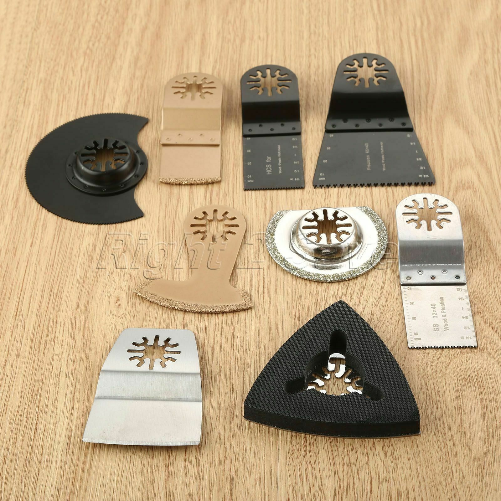 9pcs Saw Blades Oscillating Multi Tool For Fein Multimaster Bosch Makita Porter