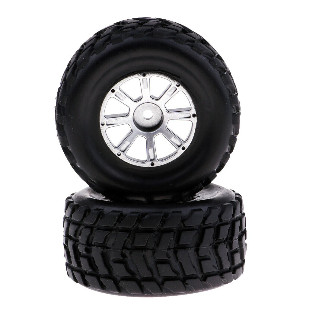 1/18th RC Crawlers Right Rubber Tire Tyres 2x A969-02 for Wltoys A969 Parts