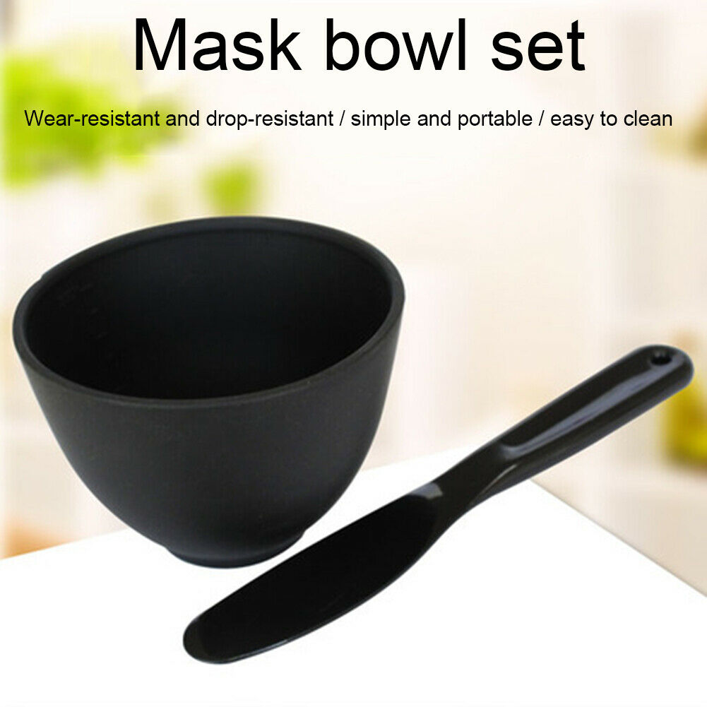 2 in 1 Face Ma sk Mixing Bowl Spoon Stick DIY Set Beauty Facial Skin Care Tool~