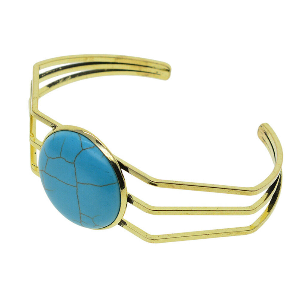 2 Pieces 25mm Bangle Base Bracelet Blanks Findings Tray Setting retro bronze
