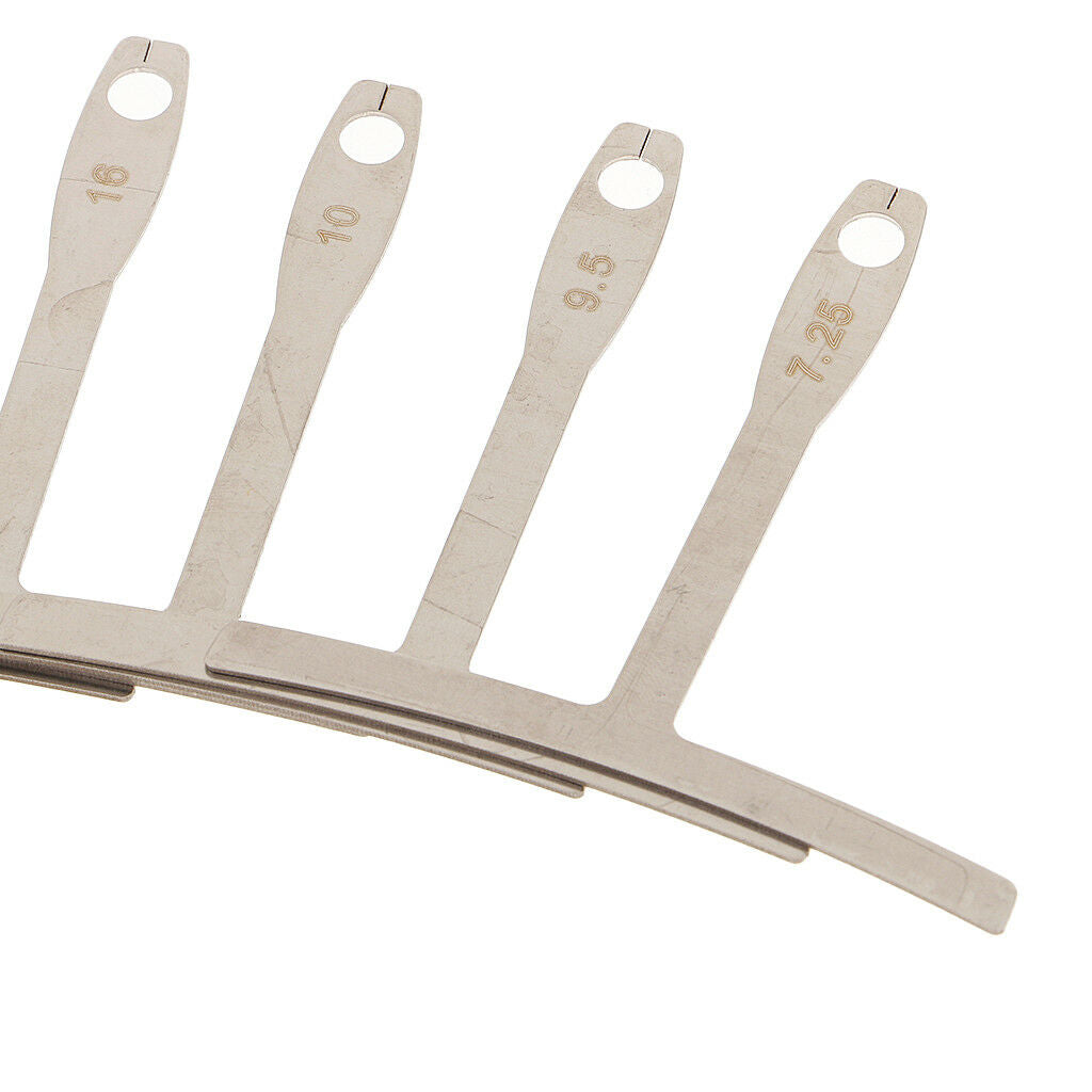 Stainless Understring Radius Gauge for Guitar Nut Bridge Saddle String Setup