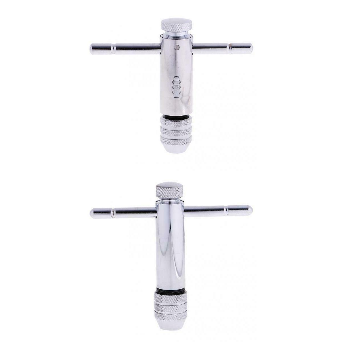 2Pcs Adjustable Capacity Tap Wrench T-Handle Tool For Tap Reamer Extractor