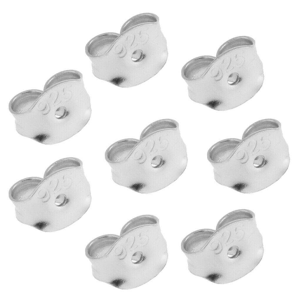 32pcs Stud Earrings Post&Backs Metal Eardrop Blanks W/ Hanging Hoop Setting