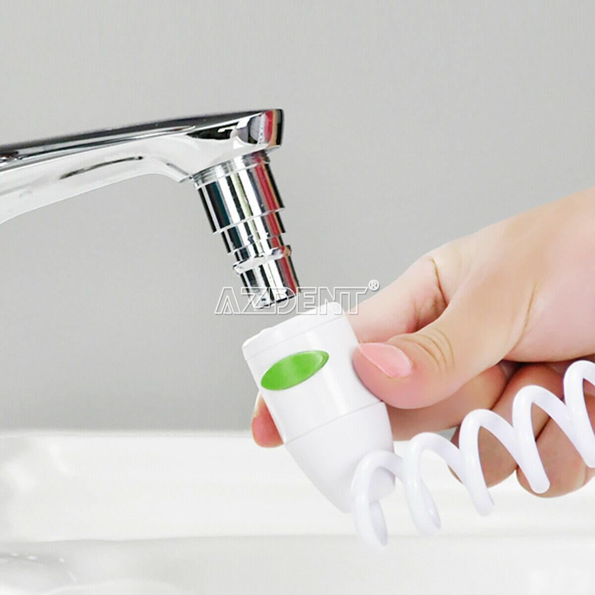 Dental Faucet Water Jet Flosser Irrigator Teeth Tooth Cleaner With Toothbrush