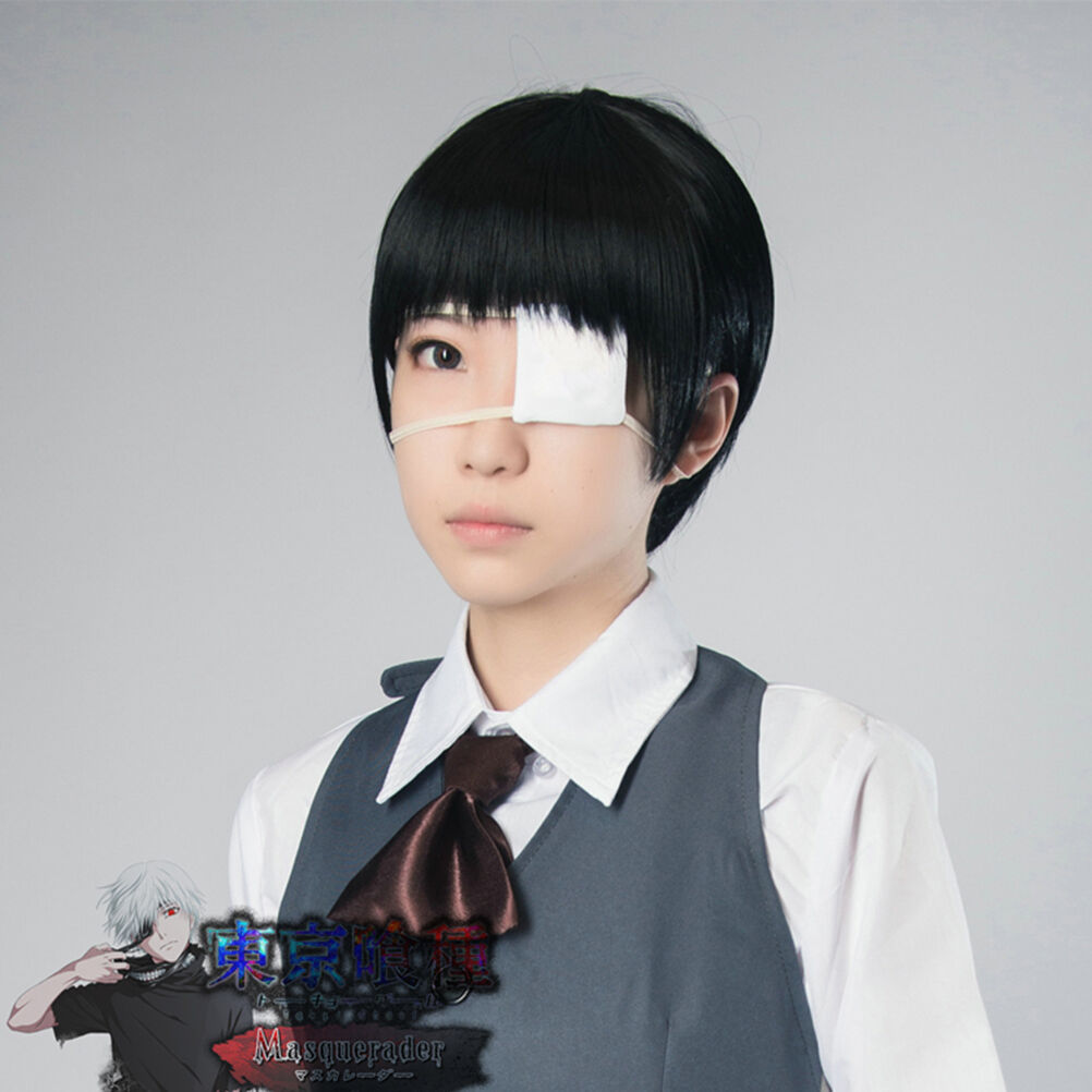 Anime Too Ghoul Kaneki Blinder White Eye Patch Single-Eyed Ma CosplaDEAU