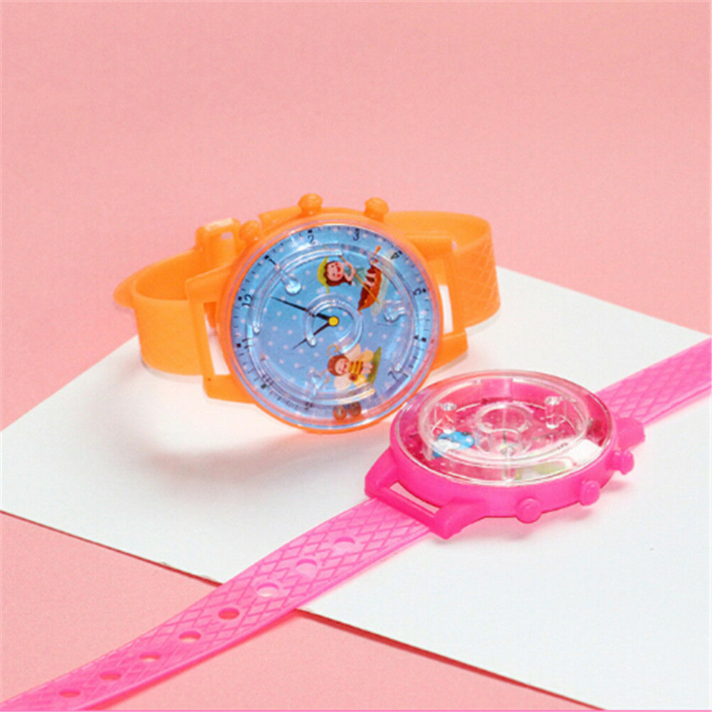 3pcs Colorful Ball Maze Game Puzzle Labyrinth Watch Toys for Kids Birthday.l8