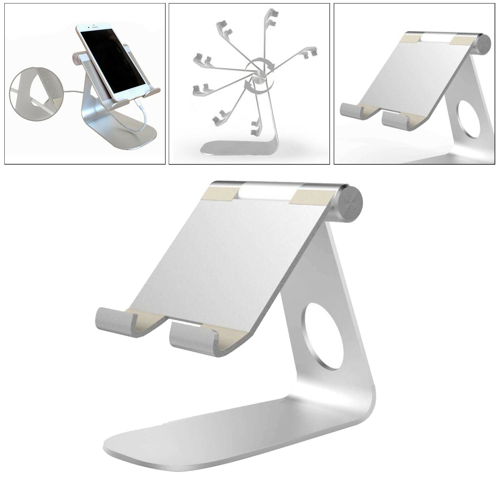 Portable Folding Mini Aluminum Alloy Cell Phone Tablet Rack Ornament Gift