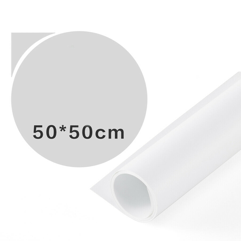 4Pcs White Gray Solid Studio Backdrop Photographer 50x50 PVC Waterproof