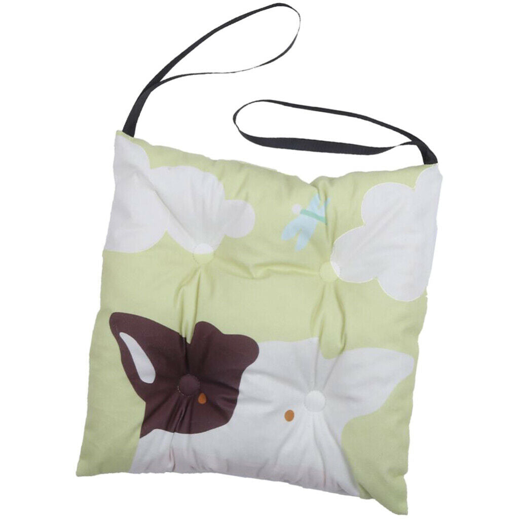 Square Cow Baby Children Chair Cushion Pads with Strap 40x40cm