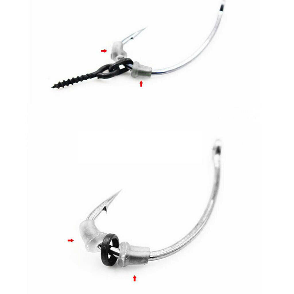 50 Pcs Carp Rig  Stop Fishing Hook Stopper Clutch Stopper