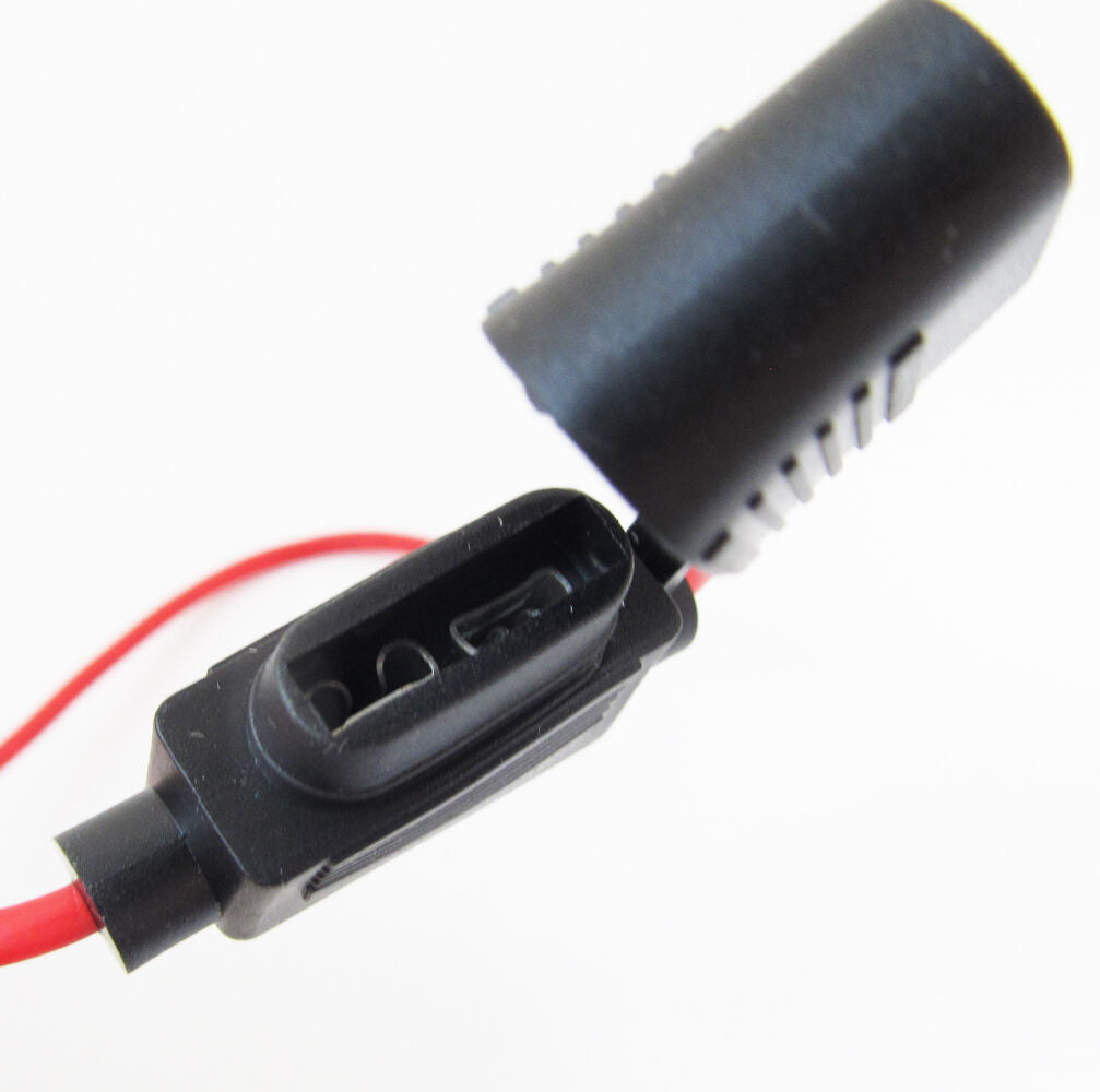 10x 16AWG Waterproof Blade Fuse Holder for Car/Boat/Truck Black Medium In Line