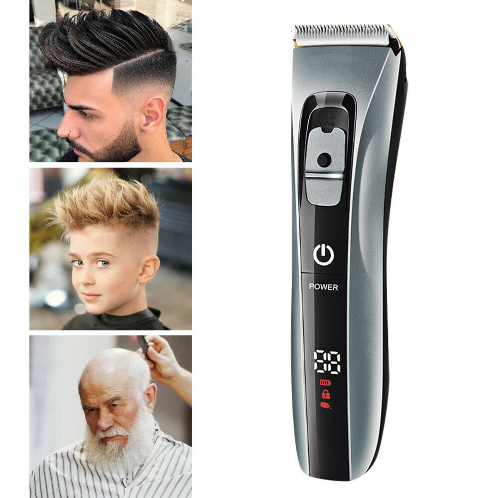 Hair Clipper Trimmer Mens Barber Hair Cutting Kit Professional Machine Cordless