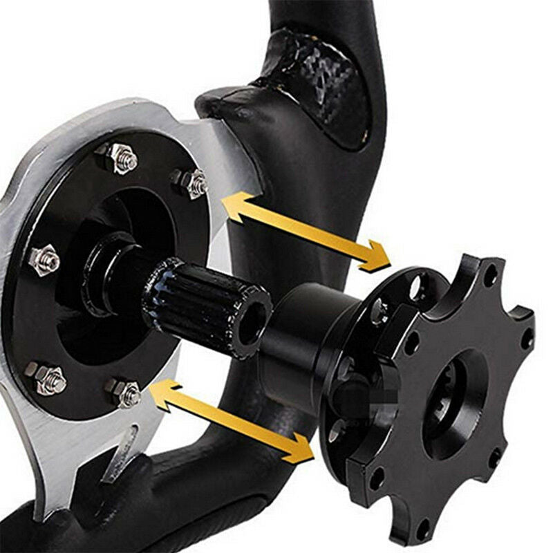 Universal Car Steering Wheel Quick Release HUB Racing Adapter Snap Off Dia 85mm