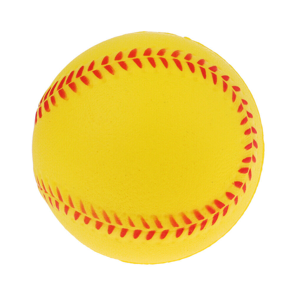 3x 9inch Exercise Batting Training Baseball Softball Bouncy Ball Yellow