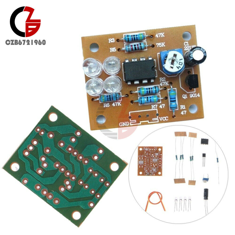 5PCS LM358 breathing light parts electronic DIY fun making kit flashing lamp