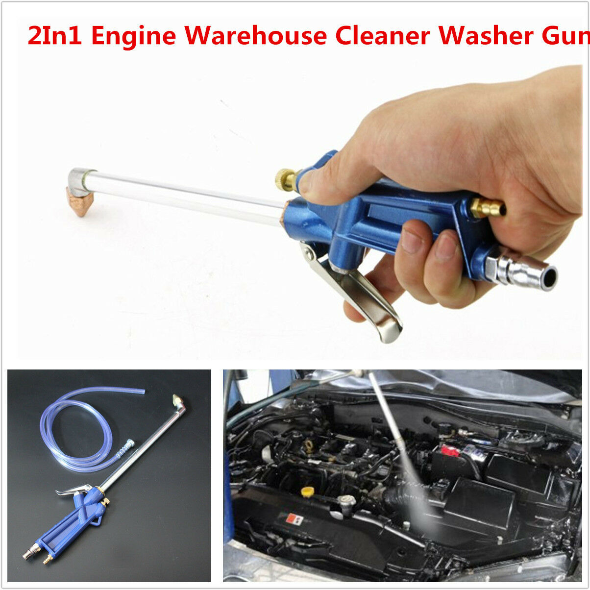 Car Engine Warehouse Cleaner Washer Gun Air Pressure Spray Dust Oil Washer Tool